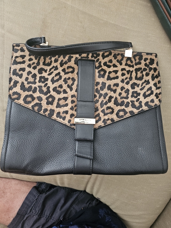 kate spade Handbags - Kate Spade Leopard Print and Black Leatherette Women’s Clutch